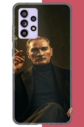Samsung Galaxy A52-A52S Uyumlu atatürk Baskılı Silikon Kılıf