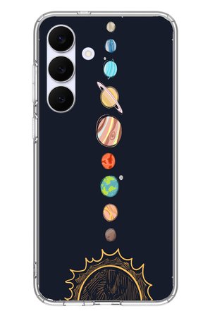 Samsung Galaxy S25 FE Uyumlu Gezegenler Baskılı Silikon Kılıf