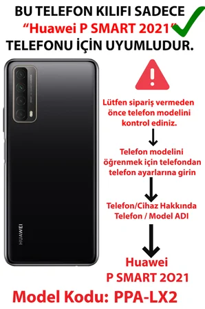 Huawei P Smart 2021 Uyumlu Türk Milli Takım Kırmızı Forma Baskılı Silikon Kılıf