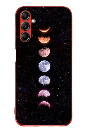 Samsung Galaxy A14 Uyumlu Tüm Gezegenler Baskılı Silikon Kılıf
