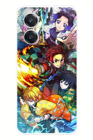 OPPO A3 Uyumlu Demon Slayer Efsanesi:İblis Avcıları Baskılı Silikon Kılıf