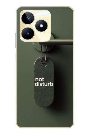 Realme C53 Uyumlu Not Disturb Baskılı Silikon Kılıf