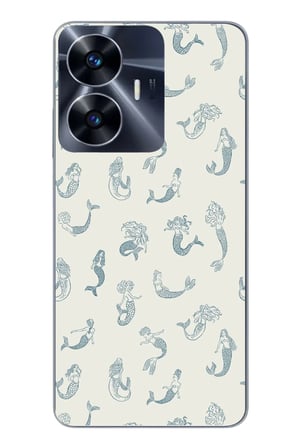 Realme C55 Uyumlu Deniz Kızları Baskılı Silikon Kılıf