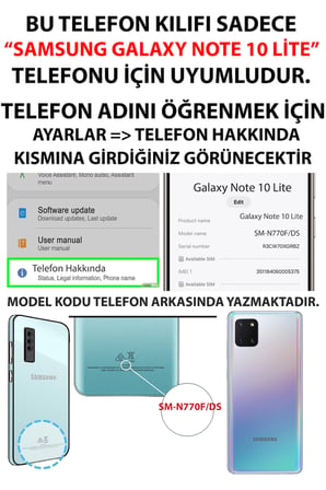 Samsung Galaxy Note 10 Lite Uyumlu Türk Milli Takım Kırmızı Forma Baskılı Silikon Kılıf