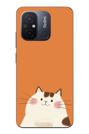 Redmi 12C Uyumlu Kedi Baskılı Silikon Kılıf