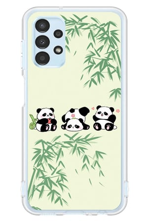Samsung Galaxy A13 Uyumlu Panda Ailesi Baskılı Silikon Kılıf