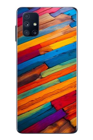 Samsung Galaxy M51 Uyumlu Renk Geçişleri Baskılı Silikon Kılıf