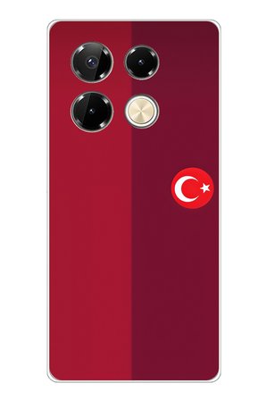 Infinix Note 40 PRO Uyumlu Türk Milli Takım Parçalı Forma Baskılı Silikon Kılıf