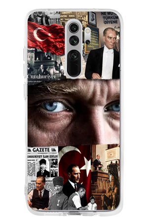 Redmi Note 8 Uyumlu Atatürk İstiklal Panoraması Baskılı Silikon Kılıf
