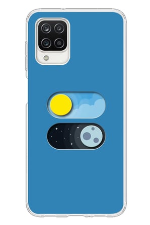 Samsung Galaxy A12 Uyumlu Gece Gündüz Geçiş Baskılı Silikon Kılıf