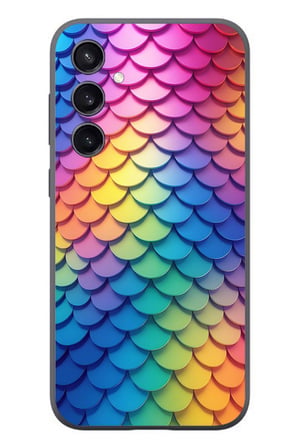 Samsung Galaxy S23 Uyumlu Gökkuşağı Renkleri Baskılı Silikon Kılıf