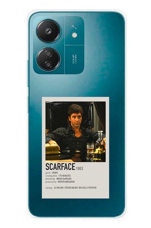 Redmi 13C Uyumlu Scarface Mini Poster Tasarımlı Baskılı Silikon Kılıf