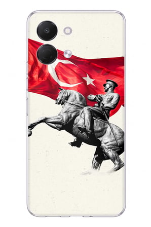 Tecno Spark GO 3 Uyumlu Onur Anıtı Detaylı Atatürk Baskılı Silikon Kılıf
