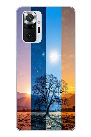 Redmi Note 10 Pro Uyumlu Gündoğumu Mevsimi Baskılı Silikon Kılıf