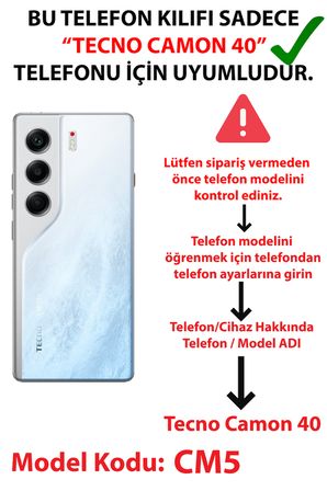 Tecno Camon 40 PRO Uyumlu Sevimli Tatlı Ayı Baskılı Silikon Kılıf