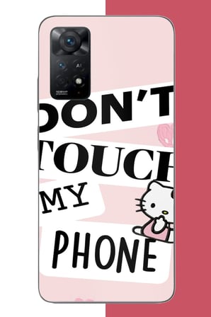 Redmi Note 11E Uyumlu telefonuma dokunma.jpeg Baskılı Silikon Kılıf