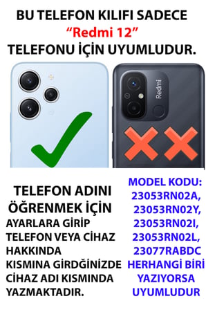 Redmi 12 Uyumlu Pembe Çiçek Desenli Baskılı Silikon Kılıf