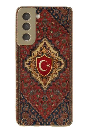 Samsung Galaxy S21 FE Uyumlu Türkiye Bayraklı Halı Baskılı Silikon Kılıf