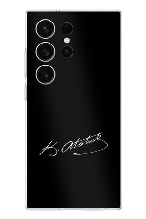 Samsung Galaxy S26 Ultra Uyumlu Atanın İzi İmza Baskılı Silikon Kılıf