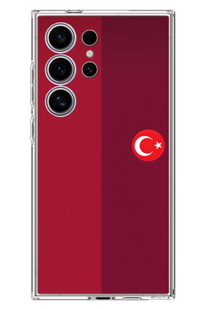 Samsung Galaxy S24 ULTRA Uyumlu Türk Milli Takım Parçalı Forma Baskılı Silikon Kılıf