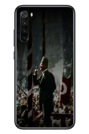 Redmi Note 8 Uyumlu Atatürk Hitap Ediyor Baskılı Silikon Kılıf