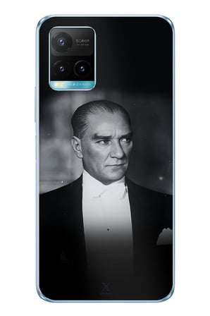 Vivo Y21S/Y33S/Y32 Uyumlu Zarafet ve Asalet: Atatürk Smokinli Baskılı Silikon Kılıf