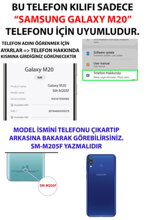 Samsung Galaxy M20 Uyumlu Türk Milli Takım Beyaz Forma Baskılı Silikon Kılıf
