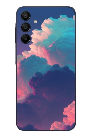 Samsung Galaxy A15 Uyumlu Renkli Doğal Bulutlar Baskılı Silikon Kılıf