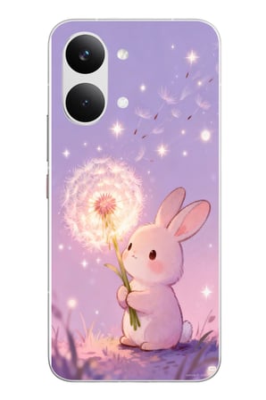 POCO X8 Pro Max Uyumlu Büyülü Tavşan Baskılı Silikon Kılıf