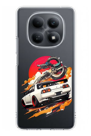 Redmi Note 15 4G Uyumlu GTR Güneş Ejderha Tasarımlı Baskılı Silikon Kılıf