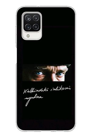 Samsung Galaxy A12-M12 Uyumlu Atatürk Derin Bakış Andolsun Baskılı Silikon Kılıf