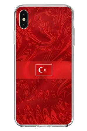 iPhone X-XS Uyumlu Türk Milli Takım Desenli Forma Baskılı Silikon Kılıf
