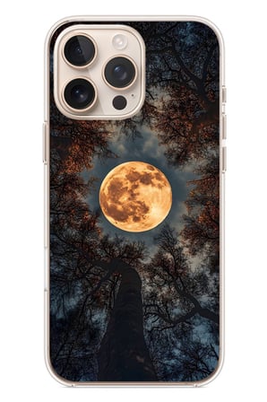 İphone 16 Pro Max Uyumlu Ay Gökyüzü Baskılı Silikon Kılıf