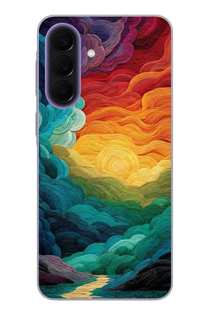 Samsung Galaxy A57 Uyumlu Gün Doğumu ve Batımı Baskılı Silikon Kılıf