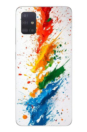 Samsung Galaxy A51 Uyumlu Renk Skalası Baskılı Silikon Kılıf