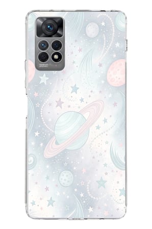 Redmi Note 11 PRO 4G Uyumlu Soft Renkli Gezegenler Baskılı Silikon Kılıf