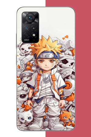 Redmi Note 11E Uyumlu naruto Baskılı Silikon Kılıf