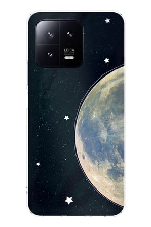Xiaomi Mi 13 Uyumlu Minimalist Galaksi Yıldızlı Gece Baskılı Silikon Kılıf