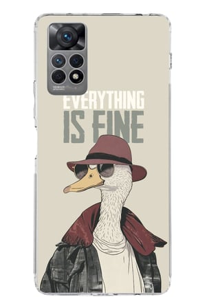 Redmi Note 11 PRO 4G Uyumlu Everything is fine Baskılı Silikon Kılıf