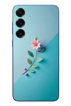 Samsung Galaxy S25 Plus Uyumlu Çiçeğin Pembesi Baskılı Silikon Kılıf