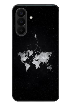 Samsung Galaxy A27 Uyumlu Dünya Haritası Uçuş Baskılı Silikon Kılıf