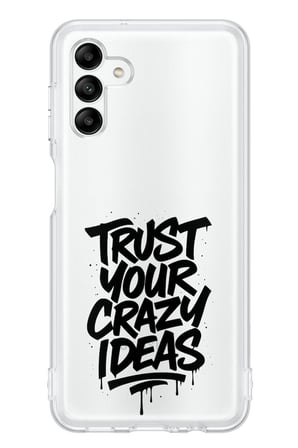 Samsung Galaxy A04s Uyumlu Crazy Trust Baskılı Silikon Kılıf