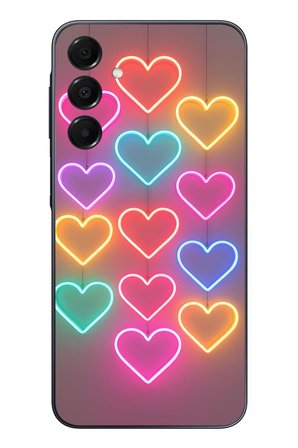 Samsung Galaxy A16 Uyumlu Neon Kalpler Baskılı Silikon Kılıf