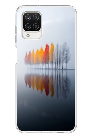 Samsung Galaxy A12 Uyumlu Sonbahar Zamanı Baskılı Silikon Kılıf