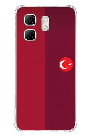 Infinix Hot 50i - Smart 9 Uyumlu Türk Milli Takım Parçalı Forma Baskılı Silikon Kılıf
