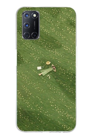 OPPO A52-A72-92 Uyumlu Zamanı Durduran Yeşil Papatya Düşleri Baskılı Silikon Kılıf
