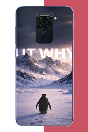 Redmi Note 9 Uyumlu Nihilist Penguen Baskılı Silikon Kılıf