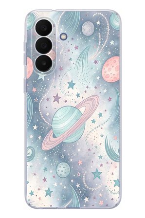 Samsung Galaxy A27 Uyumlu Soft Renkli Gezegenler Baskılı Silikon Kılıf