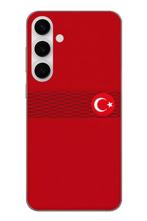 Samsung Galaxy S24 FE Uyumlu Türk Milli Takım Izgara Desenli Forma Baskılı Silikon Kılıf