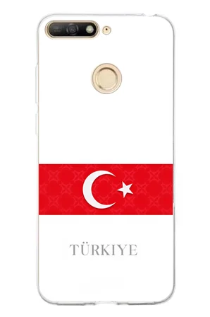Huawei Y6 2018 - Honor 7A Uyumlu Türk Milli Takım Forma Baskılı Silikon Kılıf